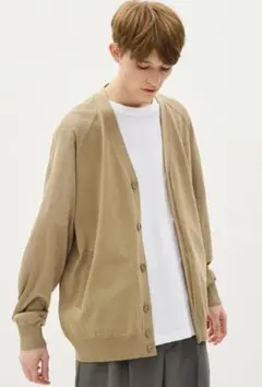 新品 GU アンダーカバー シアーコンビネーションニットカーディガン