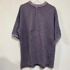 90s グラミチ gramicci 縦ボーダー ヘンリーシャツ