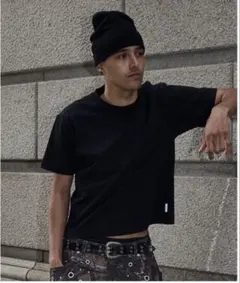 名*中様 kutir SOLID CROPPED TSHIRT ブラック グレーのサムネイル