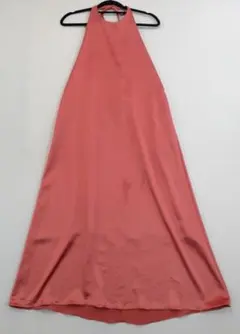 볼지 투모로랜드 홀터넥 롱 원피스 핑크 M