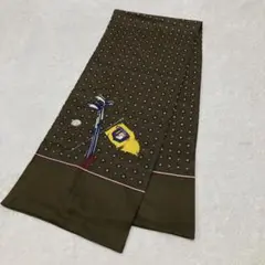 希少　レトロ　ゴルフ柄＆総柄　大判ストール
