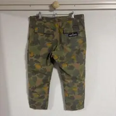 WILD THINGS カモフラ九分丈パンツXLボタン欠品