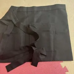 シンプル ブラック ショートエプロンのサムネイル