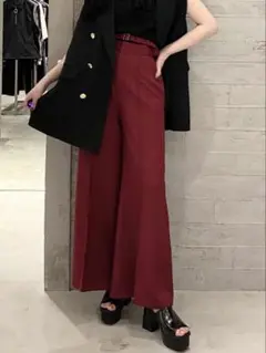 HARE 【LADIES】 2WAY ナローベルトワイドフレアパンツ