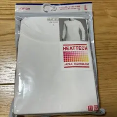 ユニクロ　ヒートテッククルーネックT（九分袖）　白　L