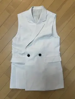 GU テーラードダブルベストZ ベージュ Mサイズ