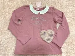 メゾピアノ　くすみピンク　140 新品　トレーナー