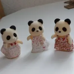 シルバニアファミリー初期パンダの女の子セット「レア」