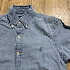 【美品】RALPH LAUREN 半袖ボタンダウンシャツ ブルー S