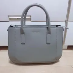 チャールズアンドキース 2wayトートバッグ カーキ