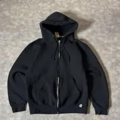 Y*u様 ラッセルアスレチック ジップパーカー M ブラック 無地 裏起毛　メン