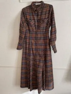 Herlipto Checkered Pleats LongShirtDress