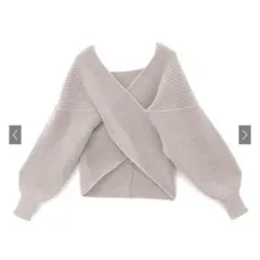 カシュクールニットトップス[mb1515] GRL オフベージュ