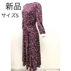 新品 ワンピース ワインカラー アメリカ製 サイズS