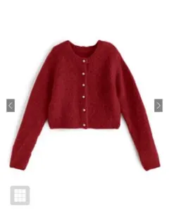 ショート丈ニットカーディガン