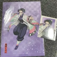 鬼滅の刃　アニプレックス　くじ　胡蝶しのぶ　E賞クリアファイル、特典ブロマイド
