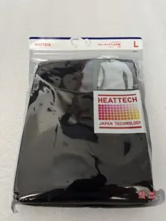 ユニクロ ヒートテック クルーネックT 黒 メンズ L 新品未開封 九分袖