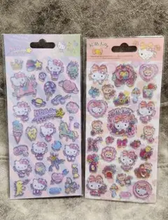 【即決あり】キティ ぷっくりシール 2枚セット