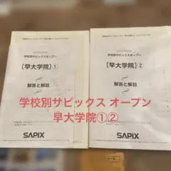 2026年最新】学校別サピックスオープン早稲田の人気アイテム - メルカリ
