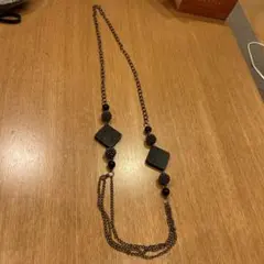 【最終価格】ブラック ロングネックレス ビーズ