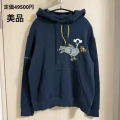 希少 アッシュペーフランス D-due デ・ドゥエ 鳥モチーフ手刺繍パーカーのサムネイル