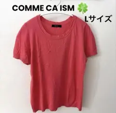 COMME CA ISMレディースニット半袖Lサイズ春夏コーデのアクセントに☆