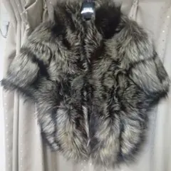 サガフォックス　大判ストール　ショール　シルバーフォックス