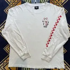 VANS 招き猫ロンT Lサイズ　ホワイトのサムネイル