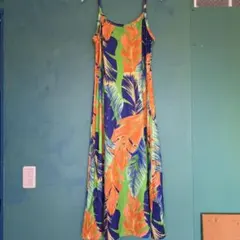 SHEIN ボタニカル柄 キャミワンピース 0XL