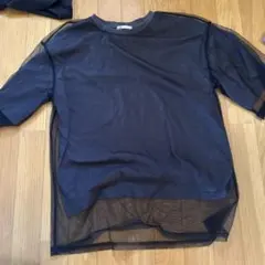 JaVa メッシュレイヤードTシャツ ブラックのサムネイル