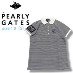 【定価2.4万】PEARLY GATES ゴルフウェア 半袖ボーダーポロシャツ