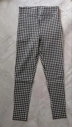 ZARA チェック柄 ストレッチパンツ EU 38