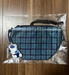 ♡新品未使用♡《ファミリア》ポシェット　青系ファミリアチェック
