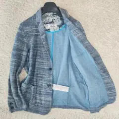 爽やか美品/Tommy Bahama テーラードジャケット ブルー Sのサムネイル
