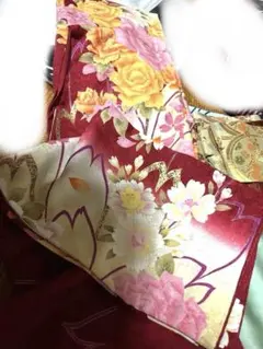 大衆演劇　女着流し　花柄のサムネイル