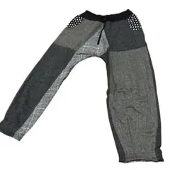 AGILEサルエル　カジュアルパンツ ドット柄ポケット