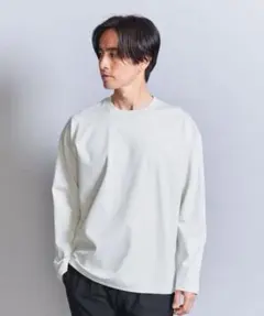 BEAUTY&YOUTH PLUTINUM ポンチ クルーネック カットソー