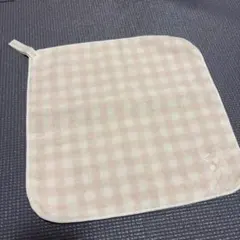 【gelato pique】ピンクチェック タオルハンカチ