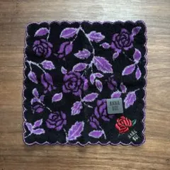 ANNA SUI バラ柄タオルハンカチ