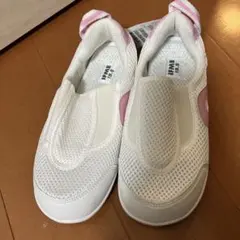 IFME 上履きシューズ 19.5cm ホワイト/ピンク