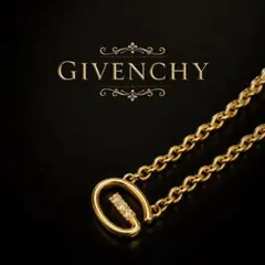 GIVENCHY ジバンシィ Gロゴ ネックレス 美品 ゴールド チョーカー