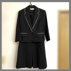 セレモニー　黒ジャケットとワンピースセット 11号
