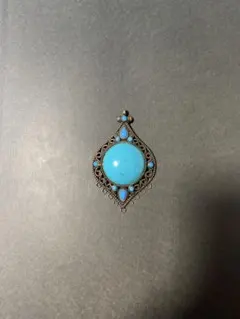 ペンダントトップ☆ ターコイズ装飾