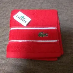 LACOSTE ラコステ タオルハンカチ レッド ①のサムネイル
