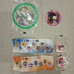 鬼滅の刃　ビッくらポンセット　ラバーチャーム　コースター　消しゴム　缶バッチ