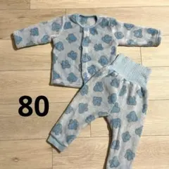 80 ふわふわ　フリース　パジャマ　腹巻き　男の子