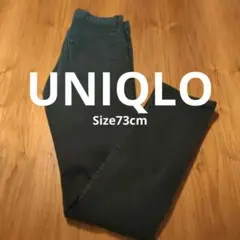 ユニクロ　メンズ　ストレッチセルビッチスリムフィットジーンズ　ブラックデニム73