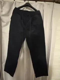 コーデュロイ ブラック ワイドパンツ