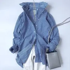 美品 フィナモレ リネンシャツワンピース ロング 40 グレー - メルカリ