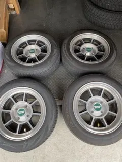 ◇中古溝有り195/80R15 LT+ブレストホイールセット 200系ハイエース